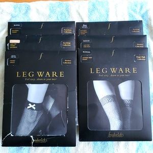Lot of 6 NIP hosiery from Frederick's of Hollywood black & leopard assorted size